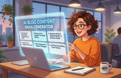 Como Usar IA para Gerar Ideias de Conteúdo para Blog